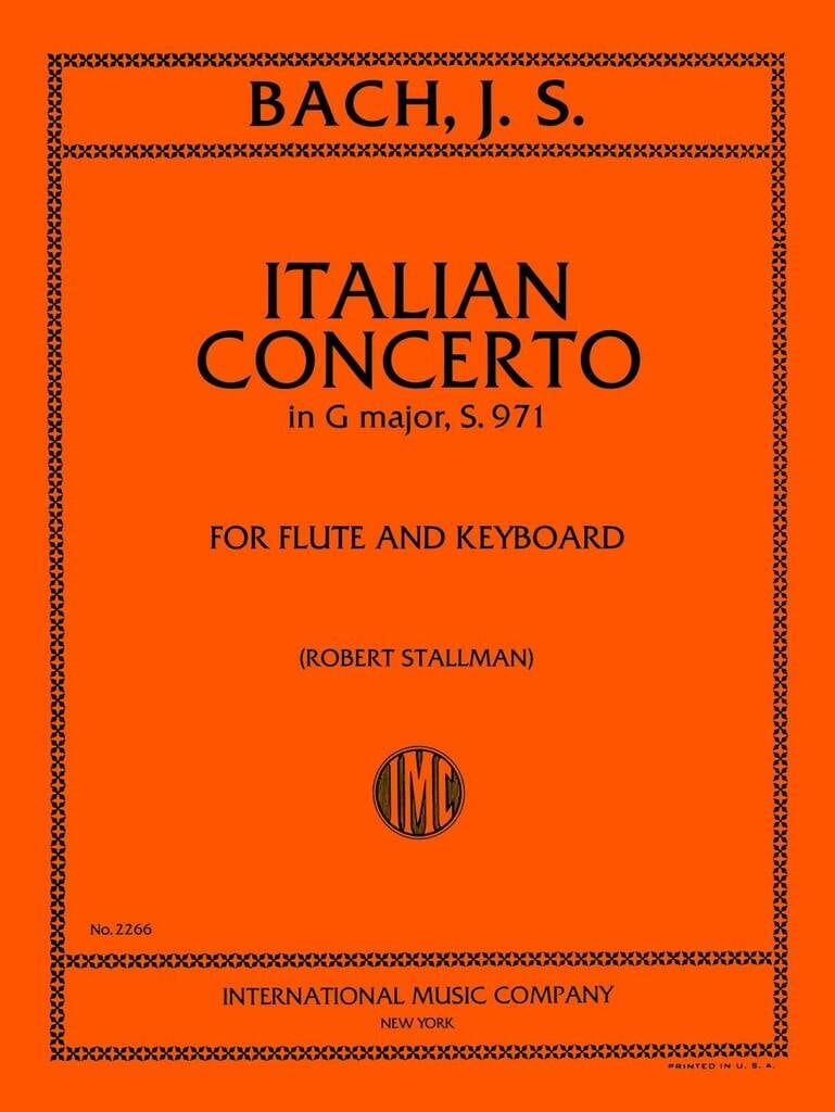 Italian Concerto S. 971 (Stallman)